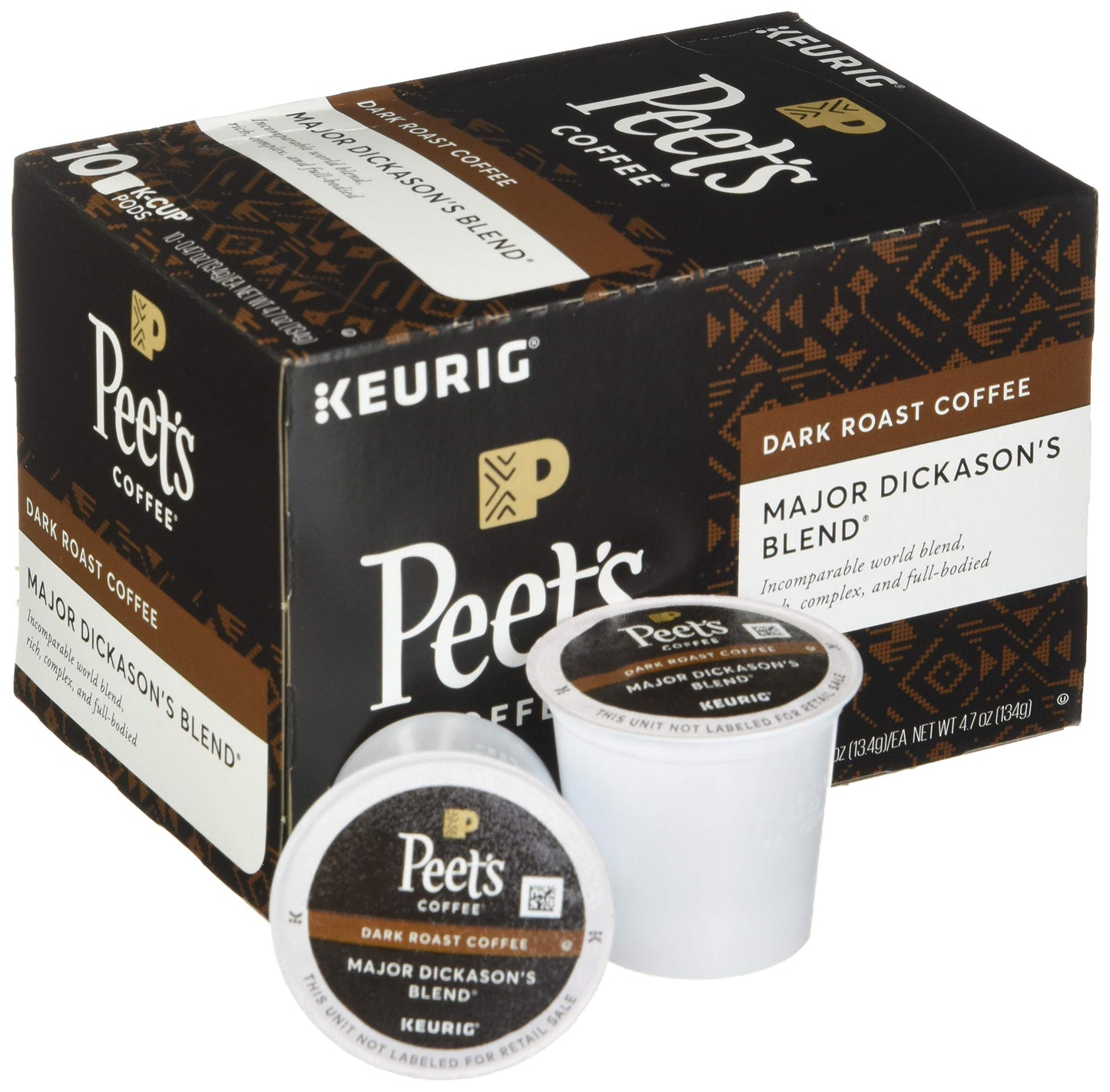 Peets Coffee Major Dickasons Blend K-Cup, Deep Roast, 60 Count, Coffee