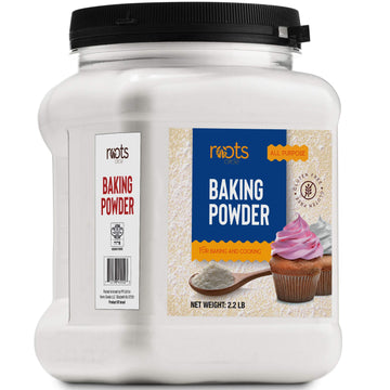 Roots Circle Baking Powder | Gluten-Free All-Purpose Leavening Agent For Cooking And Baked Goods, Desserts, Breads, & Cake | Veg