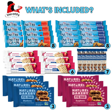 Healthy Snacks (Basket 114 Count) Healthy Snacks & Snacks Gift Variety Package Gift Arrangement Perfect For Men, Women, Adults,