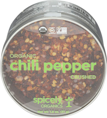 Spicely Organic Chili Crushed - Tin