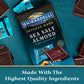 Ghirardelli Intense Dark Chocolate Squares, Sea Salt Almond, 4.12 Oz Bag, Pack of 6