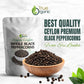 True Organic Ceylon Black Peppercorns Whole, USDA & Kosher Certified, Gluten-Free, 16 Oz, Non-GMO, Perfect for Grinder Refill