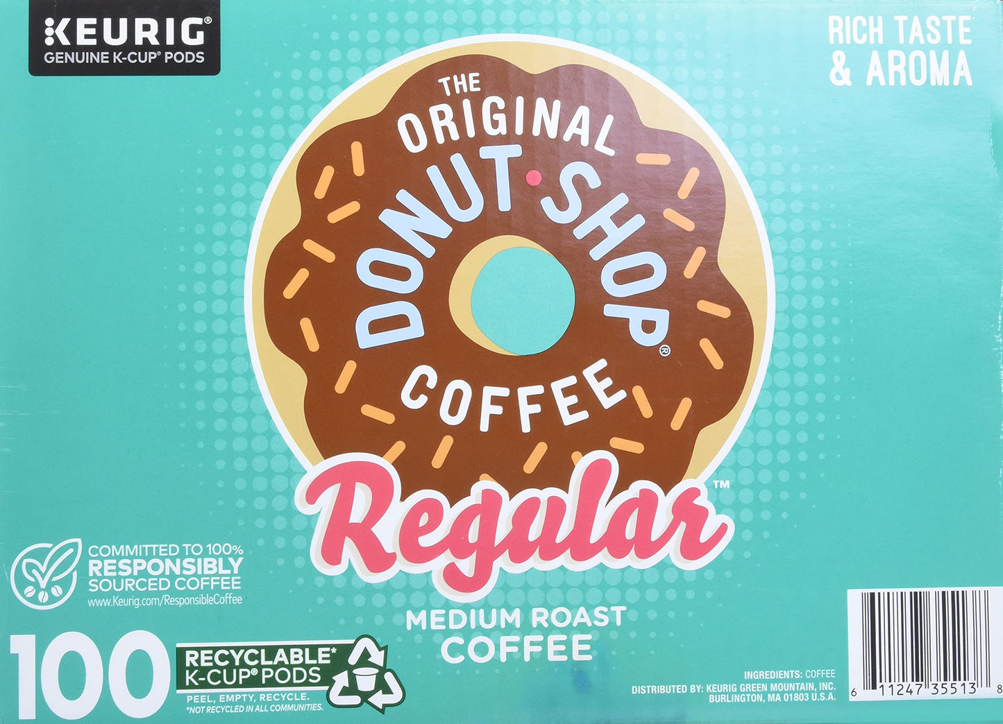 Green Mountain Coffee The Original Donut Shop Coffee, 100 Count, Green, Model 584185