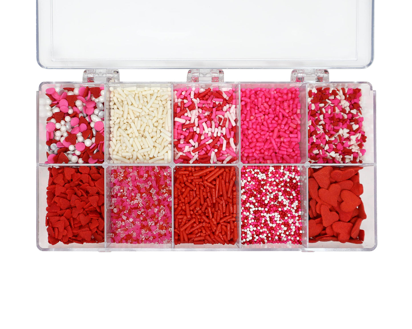 Mystic Sprinkles Valentines Day Sprinkle Mixes (Lots Of Love Sprinkle Decorating Kit 5.7oz)