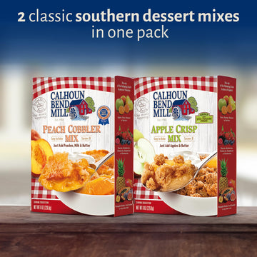 Calhoun Bend Mill Variety Bundle Mixes | Easy To Make Homemade Dessert For Apples, Peaches, Berries | Ideal For Gourmet Baking A