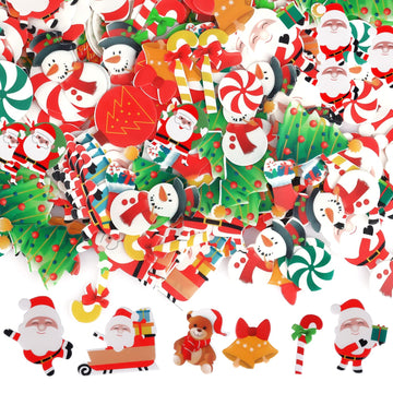 300Pcs Edible Christmas Cake Decorations, Edible Wafer Paper Christmas Cupcake Decorations Edible Christmas Cake Toppers For Xma