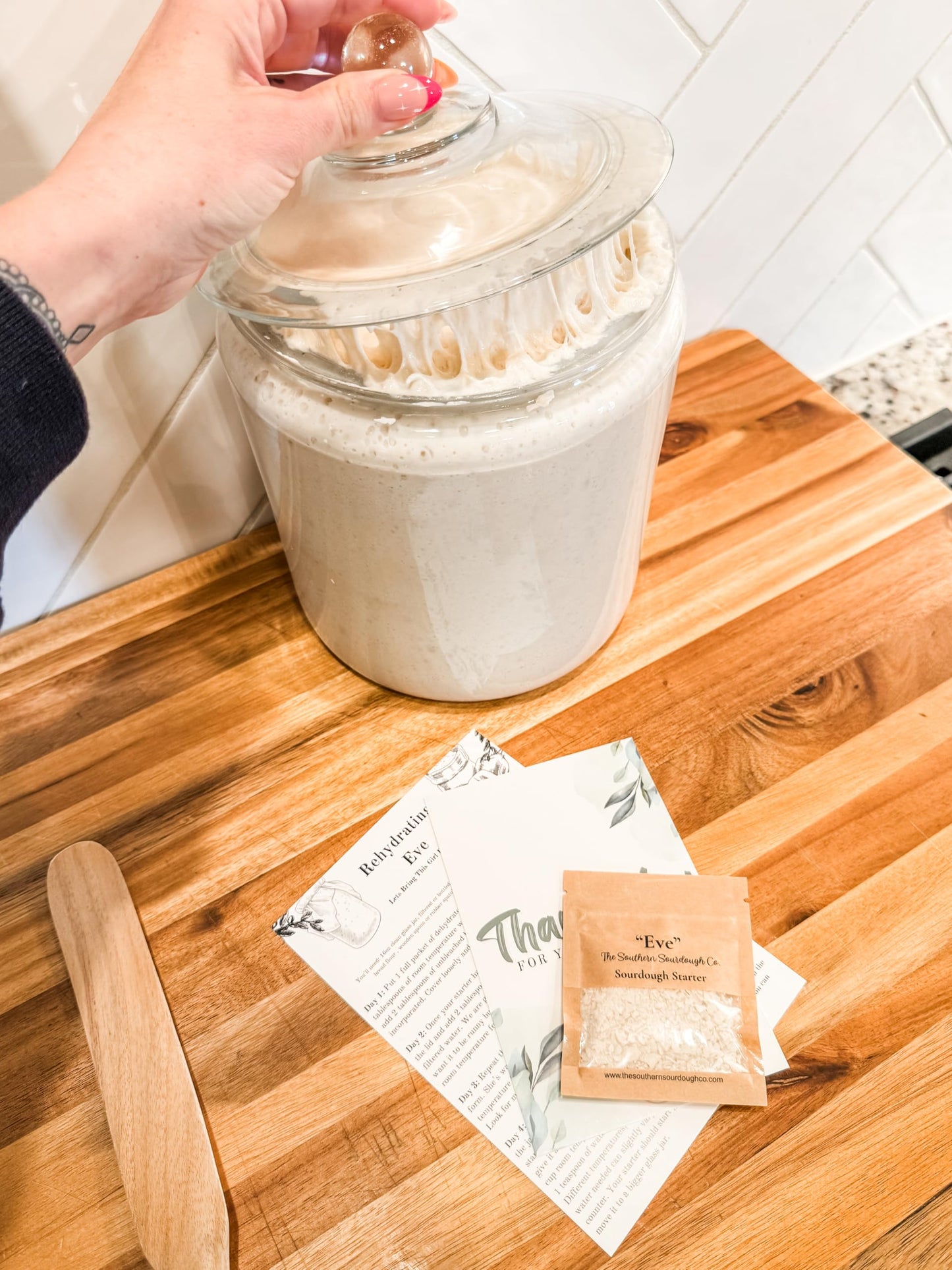 Eve - The Southern Sourdough Co. Dehydrated Sourdough Starter | 10 grams of Beginner Friendly Sour Dough Starter | Easy Fast Act