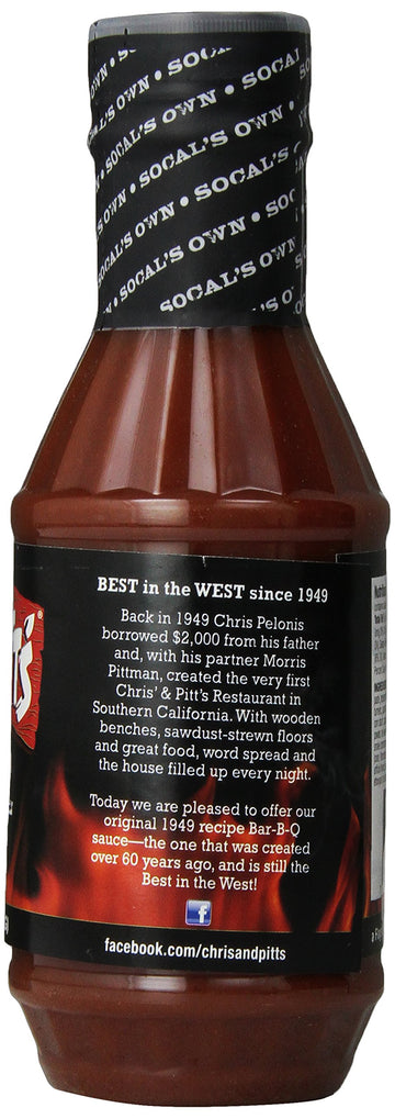 Chris' & Pitt'S Original BBQ Sauce, 18 oz