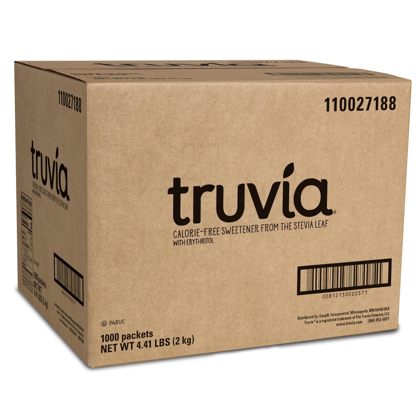 Truvia Natural Sweetener, Stevia, 70.56 Ounce, Model BBD02057, 1000/Carton