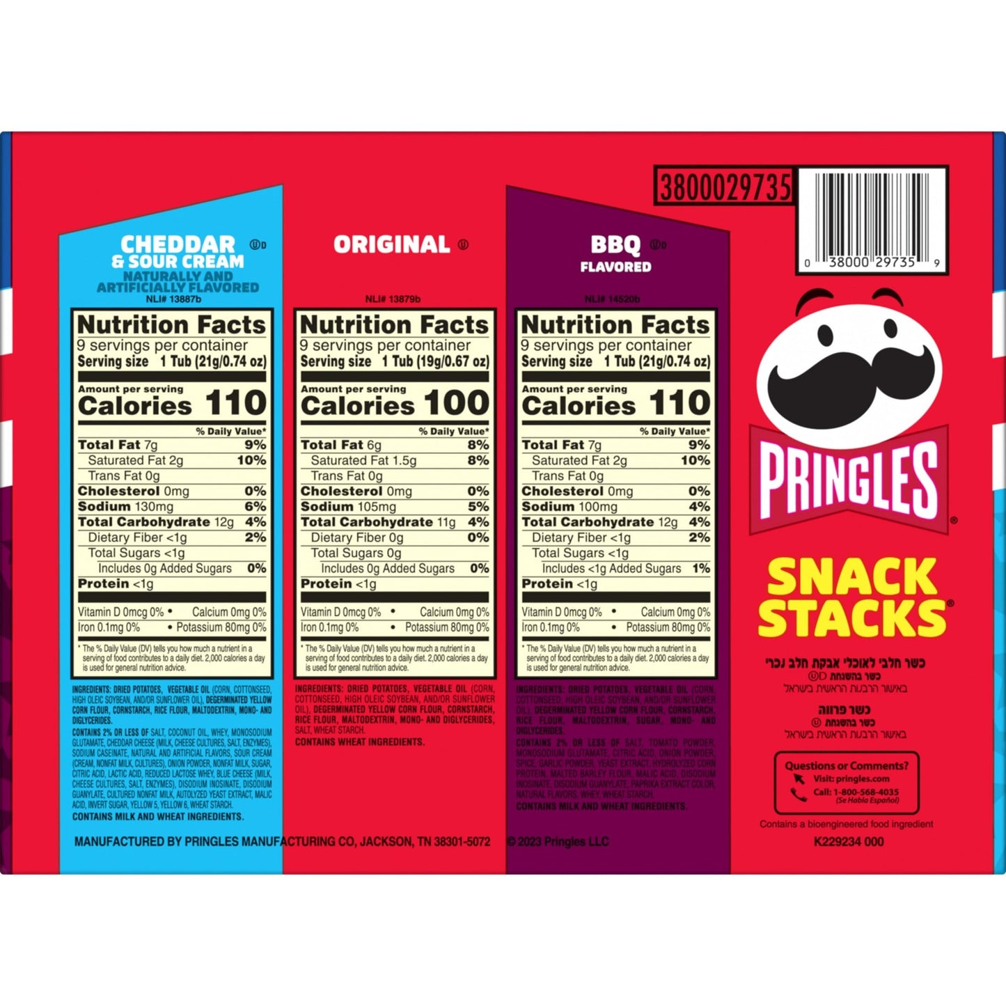 Pringles 3-Flavor 27Ct Summer Fun Pack