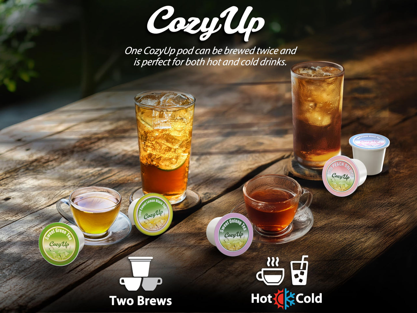Cozy Up Earl Grey Tea Pods Compatible with Keurig K-Cup malt-inspired, 36 Count, Model TE-02B-1