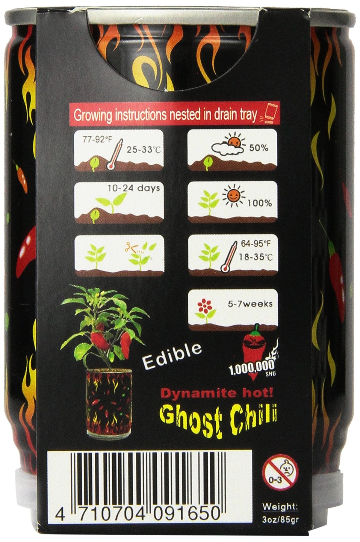 Ghost chili pepper - The hottest pepper in the world!!! 1,000,000 Heat Laval