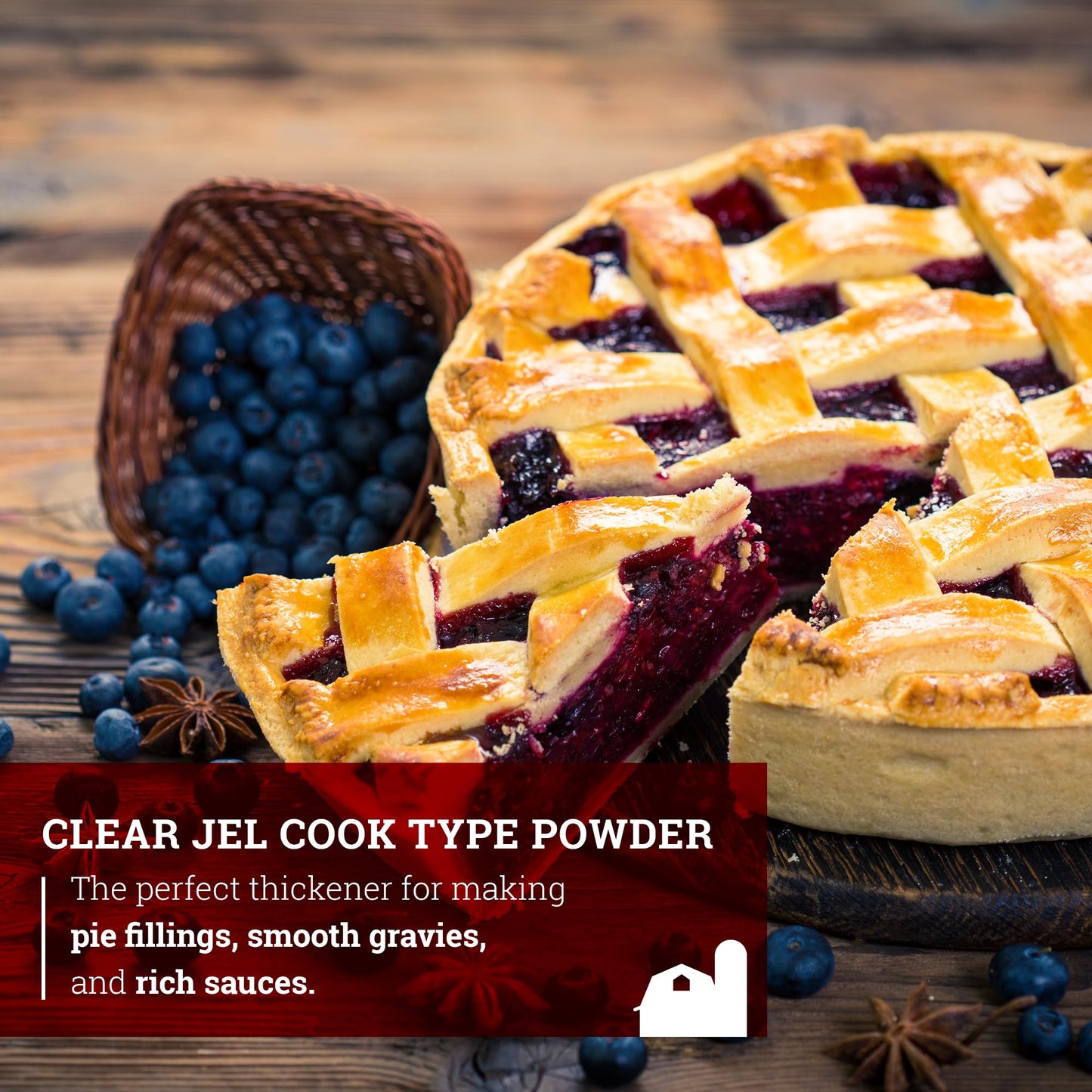 Hoosier Hill Farm Clear Jel Thickener (Cook-Type), 1.5LB (Pack of 1)