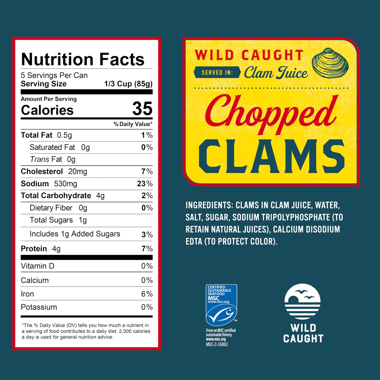 Snow s Wild Caught Chopped Clams Canned, 15 oz Can (Pack of 12) - Served in Clam Juice - 4g Protein Per Serving - Gluten Free,