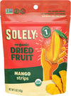 SOLELY - Organic Dried Mango Strips (5 oz Resealable Bags, Pack of 4) - Real Fresh Fruit - 1 Ingredient - Healthy Snacks for Adu