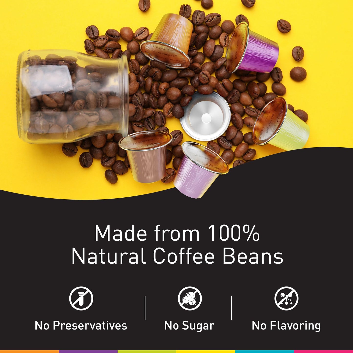 Bestpresso Coffee Pods for Nespresso Original Machine, Espresso Intenso Blend, 120 Count, Model BST10413