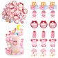 60 PCS Edible Oh Baby Cupcake Toppers Pacifier Cloud Moon Star Welcome Baby Girl Cupcake Picks Edible Baby Shower It's a Girl Ca