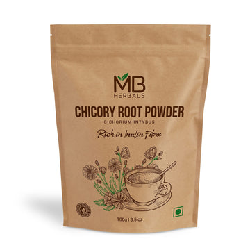 Mb Herbals Instant Chicory Granulated Powder 100 Gram (3.5 Oz) | Roasted | Non-Gmo | No Preservatives | Gluten Free | Product Of