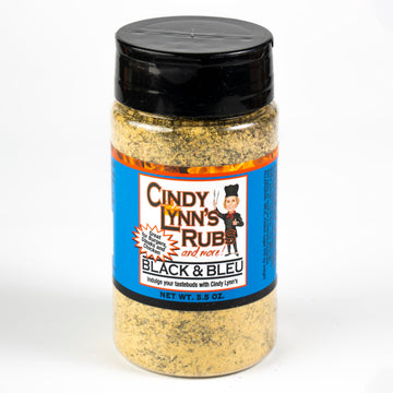 CINDY LYNNS Black and Bleu Steak Rub Seasoning, 5.8 oz, MSG Free, Ideal for Pork and Beef