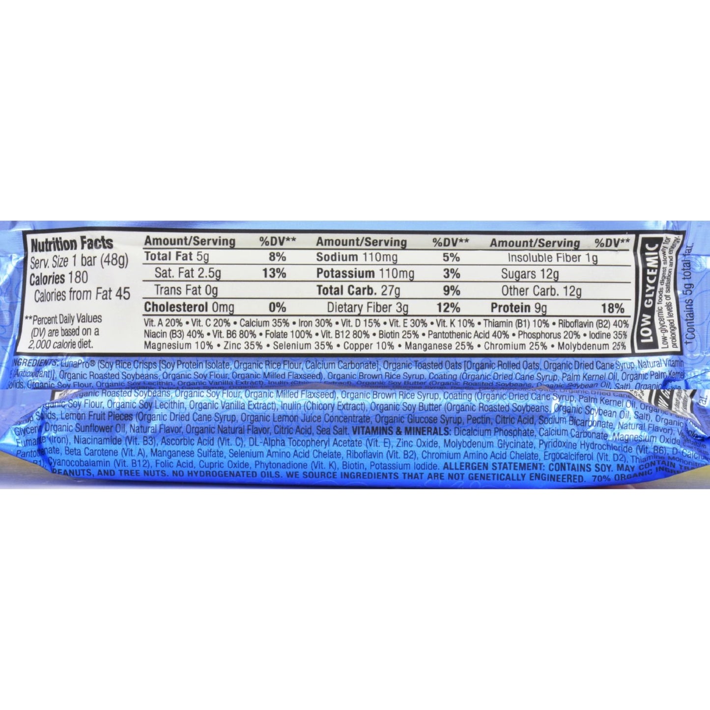 Luna Bar Lemon Zest