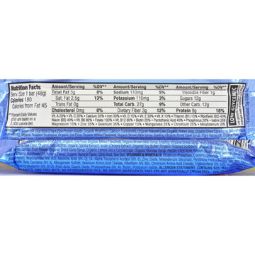 Luna Bar Lemon Zest
