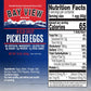 BAY VIEW BRAND Pickled Eggs, Gluten Free, 0g Sugar, 6g Protein, 16oz (Pack of 1)