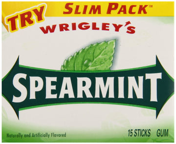 Wrigleys Spearmint, 15-Count (Pack Of 10)