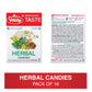 Vitalp Taste, Swiss Made, Sugar Free Candy With Stevia, Vegan, Herbal Flavor, 25G/0.88 Ounce Packs, 16 Boxes