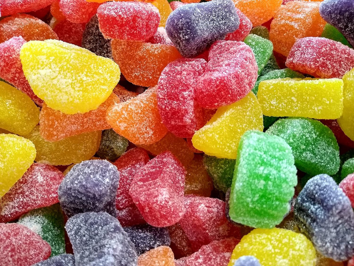 The Snackery Fruit Slices, 2.2 lb Sugar Coated Jelly Candy, Great for Snacking, Gifting and Parties