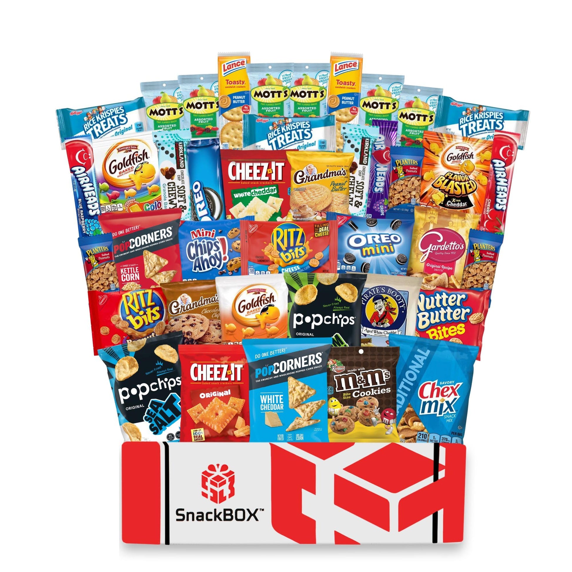 Snackbox Care Package Variety Pack | Snacks Box (40 Count) | Valentines Day Holiday Teachers, Back To School, College, Candy, Treats, Student, Birthday, Chips, Finals, Office, Military, Gift Basket, Gift Ideas