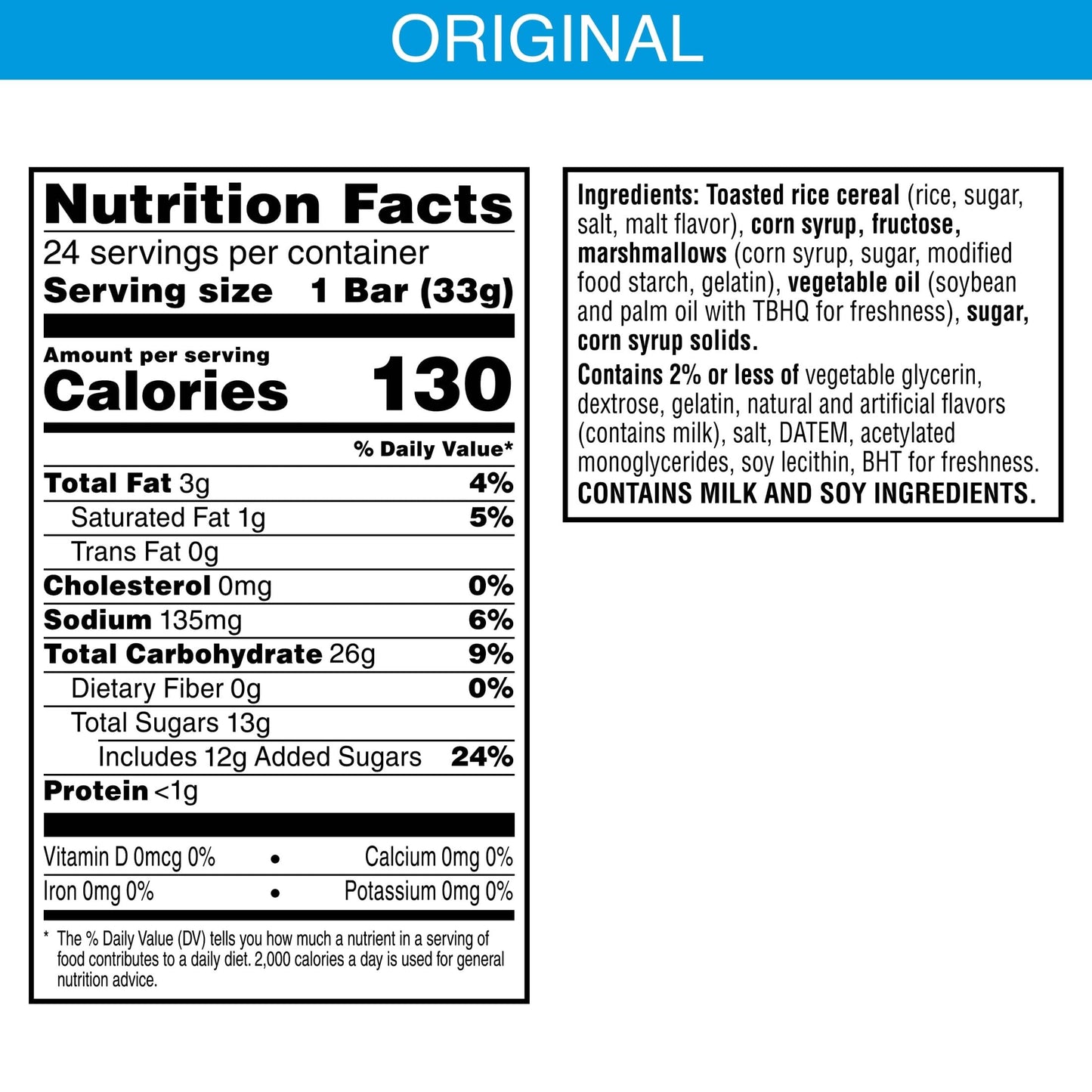 Rice Krispies Treats Homestyle Marshmallow Snack Bars, Kids Snacks, Lunch Snacks, Original, 27.9oz Box (24 Bars)