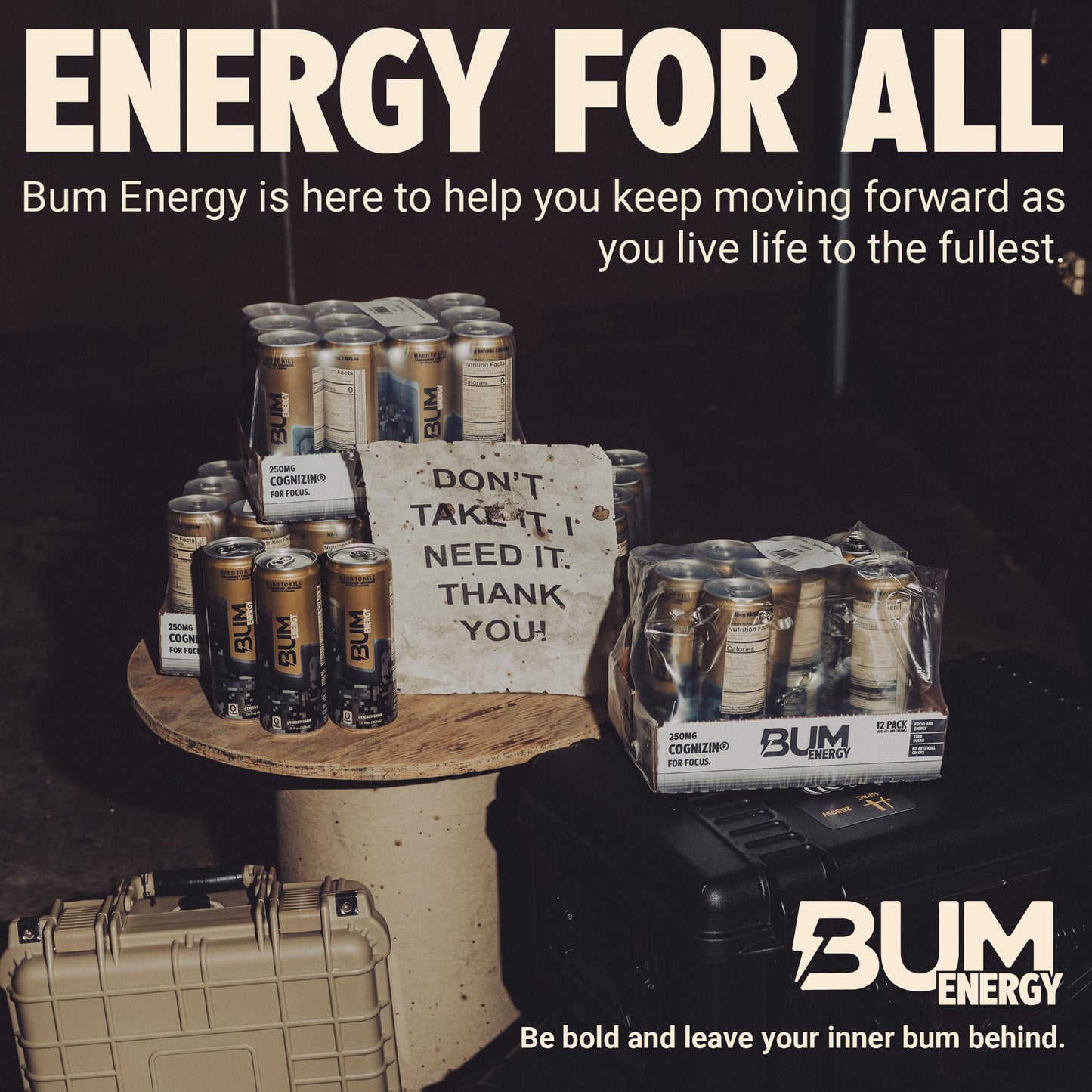 BUM Sugar-Free Energy Drink  Strawberry Lemonade - Lightly Carbonated & No Artificial Colors  Natural Caffeine & Citicoline for Energy  Focus  Brain Boost & Workout Sports Beverage - 12 oz  Pack of 12