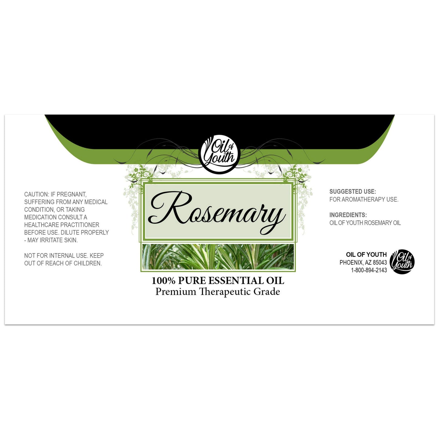 Oil Of Youth Essential Oils 4Oz - Rosemary Essential Oil - 4 Fluid Ounces