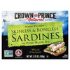 Crown Prince, Skinless & Boneless Sardines in Olive Oil, 3.75 oz