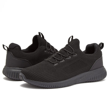 Avia Anchor Sr Mesh Slip On Non Slip Shoes For Men, Water Resistant Mens Restaurant, Work  Food Service Sneakers- Black, 7 Mediu