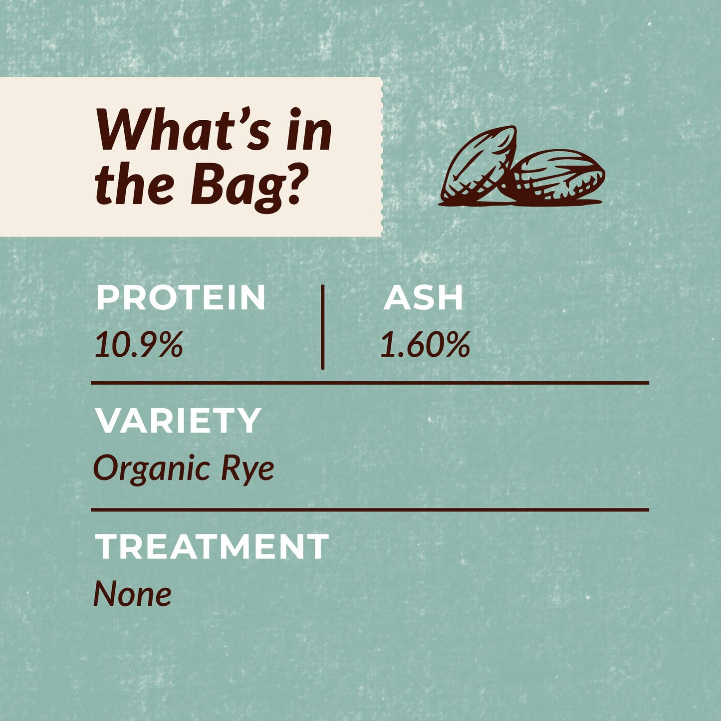 100% Organic Whole Dark Rye Flour - 25 Lbs