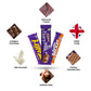 Zuvo Cadbury Chocolate Bar Variety Pack - 12 Assorted British Chocolates - Dairy Milk, Crunchie, Wispa, Twirl - Gift Hamper