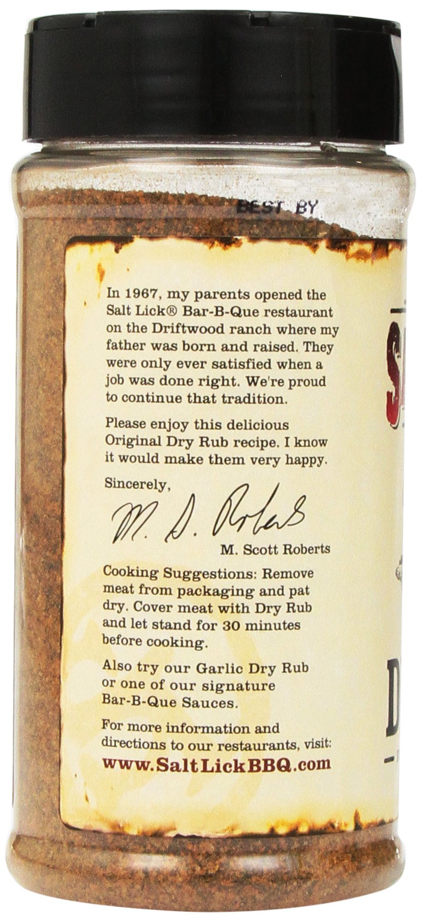 Salt Lick Original Dry Rub Seasoning - For Bbq Pit & Grill, 12 Oz