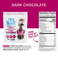 Blue Stripes Dark Chocolate Covered Whole Cacao Beans, 4 OZ
