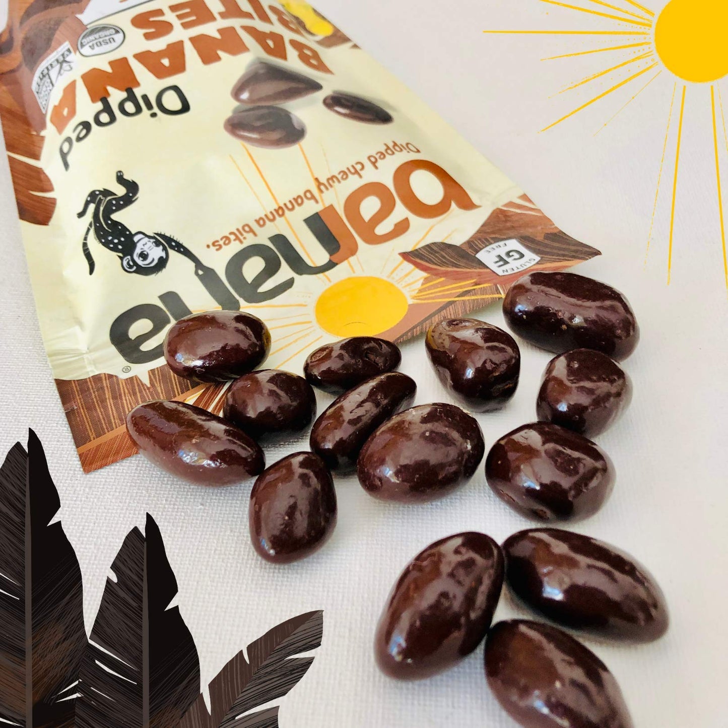 Barnana Dipped Banana Bites, Dark Chocolate, 3.5 Oz