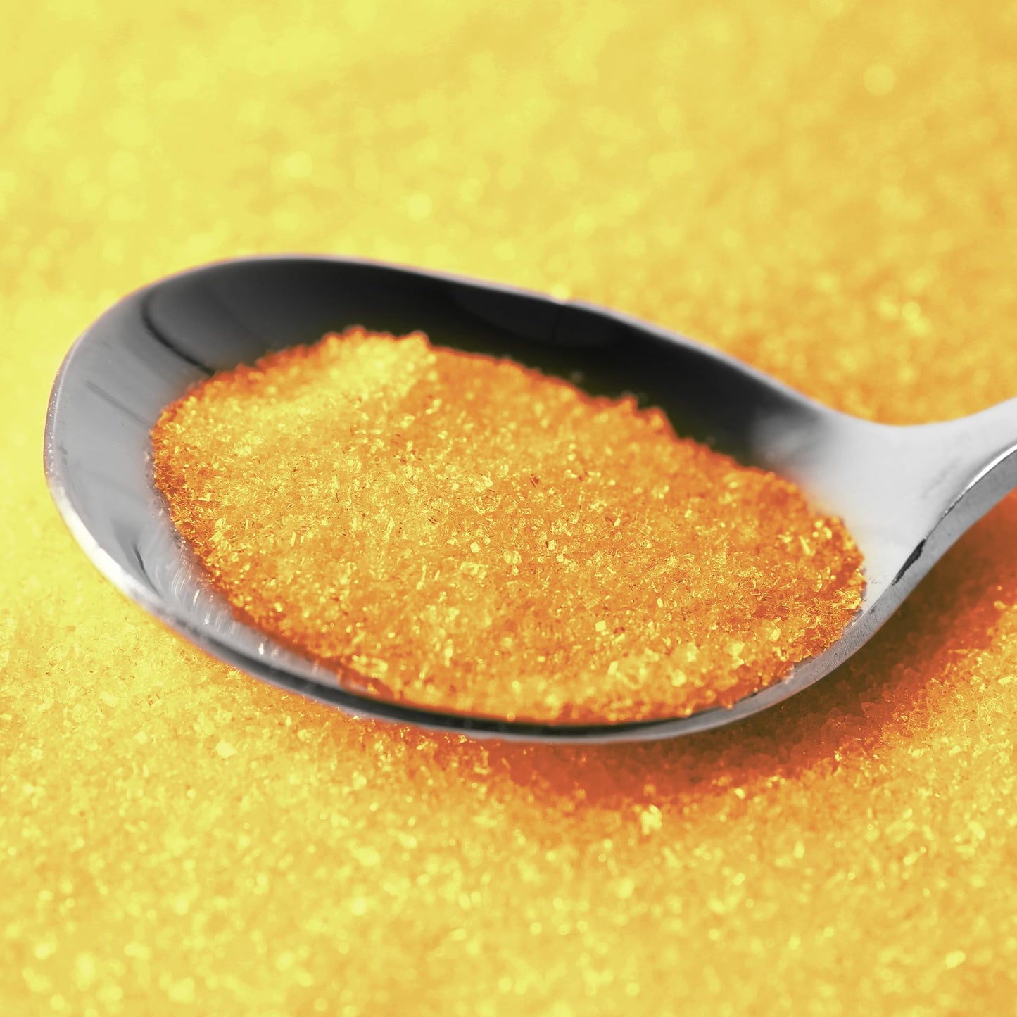 BIRCH & MEADOW Sanding Sugar, Colorful Yellow Sugar Crystals, 17.6 Ounce for Holiday Baking