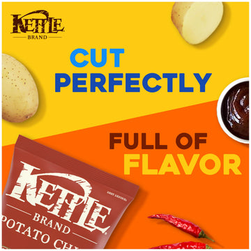 Kettle Brand Backyard Barbeque Kettle Potato Chips, Gluten-Free, Non-Gmo, 7.5 Oz Bag