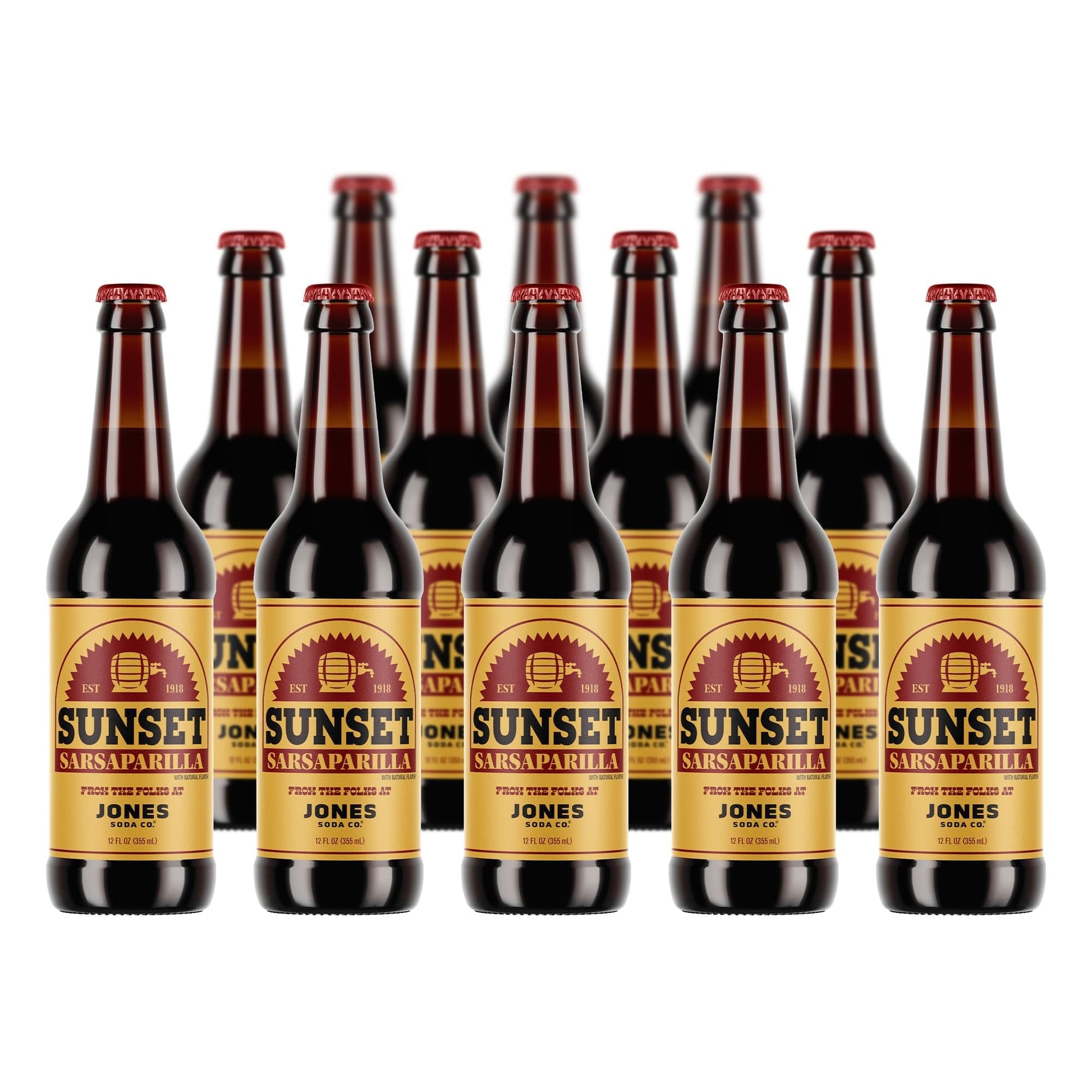 Fallout Sunset Sarsaparilla 12oz Jones Soda | 12 Pack