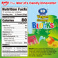 AMOS 4D Vegan Gummy Blocks Candy - Assorted Fruit Flavors  Made with Real Juice  Fun-to-Build Edible Blocks  Fat-Free  (8.47 oz Pack of 1)