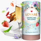LOVARE Sparkling Splashes Loose Leaf Tea - Black & Green Tea with Strawberry, Goji Berries - 80 g Gift Box with 15 Filters