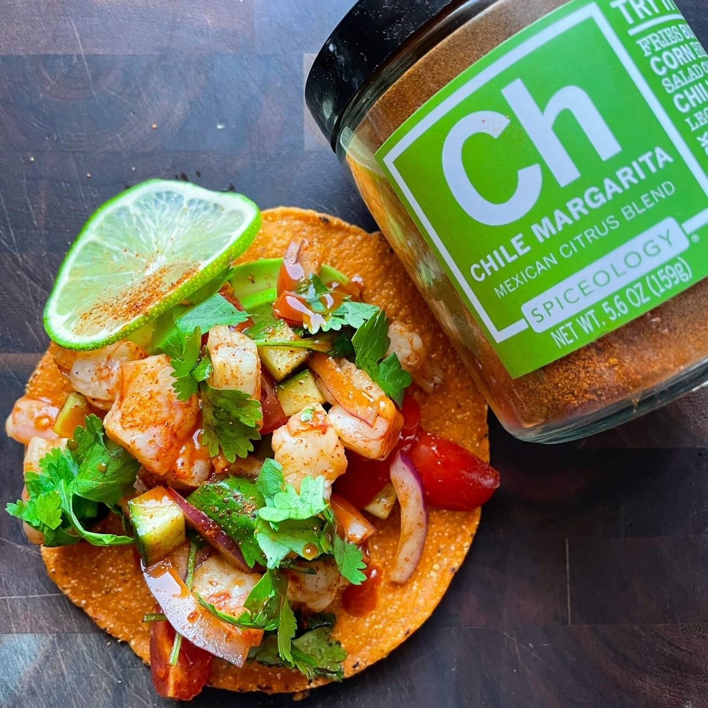Spiceology - Chile Margarita Mexican Citrus Spice Blend - Chili Lime Taco Seasoning - Use On: Tacos, Black Beans, Chicken, Steak, Fish, Rice Chili, Pork, Corn Or French Fries - 5.9 Oz