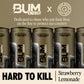 BUM Sugar-Free Energy Drink  Strawberry Lemonade - Lightly Carbonated & No Artificial Colors  Natural Caffeine & Citicoline for Energy  Focus  Brain Boost & Workout Sports Beverage - 12 oz  Pack of 12