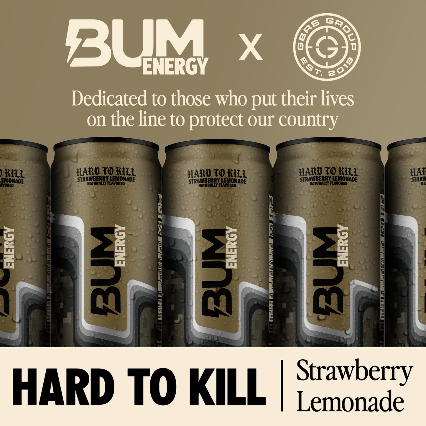 BUM Sugar-Free Energy Drink  Strawberry Lemonade - Lightly Carbonated & No Artificial Colors  Natural Caffeine & Citicoline for Energy  Focus  Brain Boost & Workout Sports Beverage - 12 oz  Pack of 12