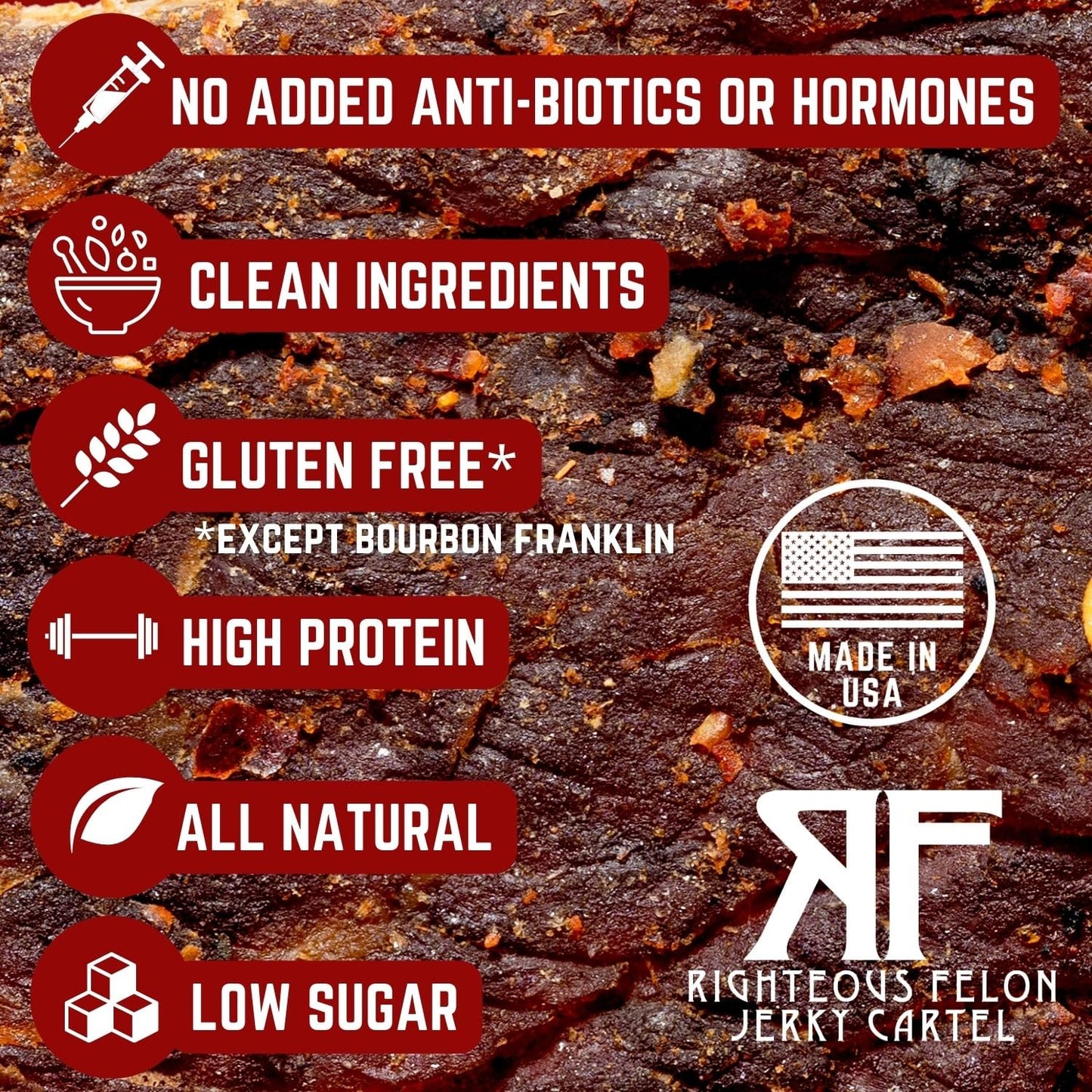 Righteous Beef Jerky Variety Pack Gift Basket - Great Gifts For Men | Gluten Free, High Protein Healthy Snack | Beef, Pork, & Tu