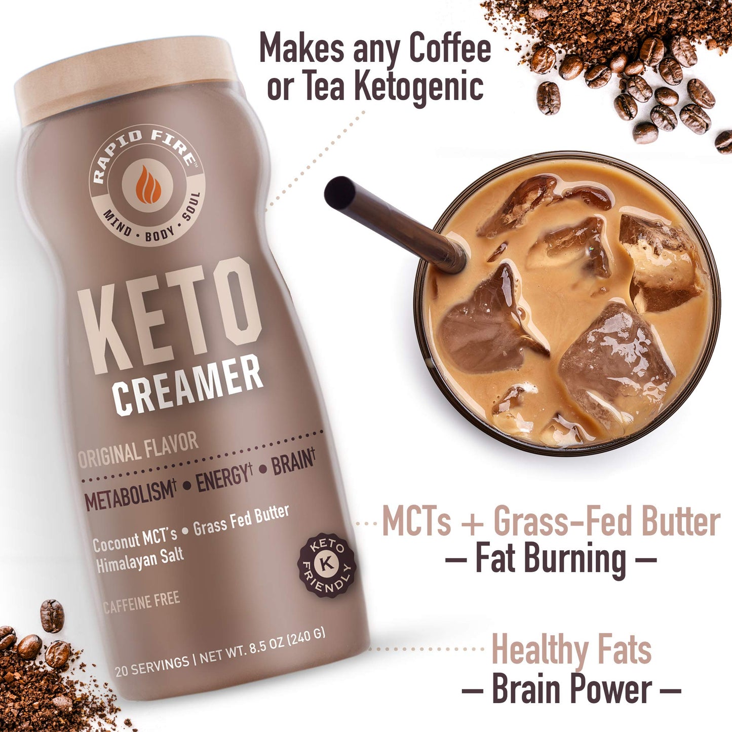 Rapid Fire Ketogenic Creamer (Pack of 2)2